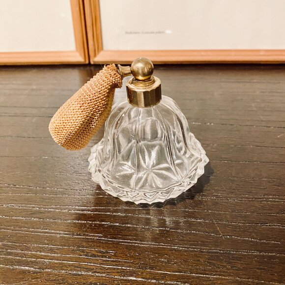 Vintage Art Deco Mid Century Modern Glass Perfume Bottle Decorative Piece - Picture 3 of 6